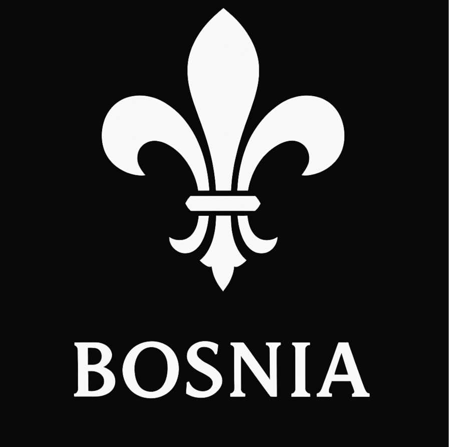 Bosnische Lilie - Aufkleber